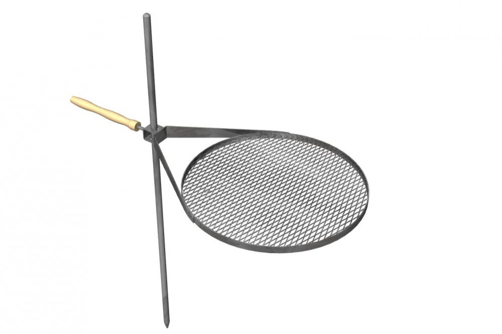 Grilovací rošt polohovací Ø 50 cm ✔ Rošt bez zemního pouzdra