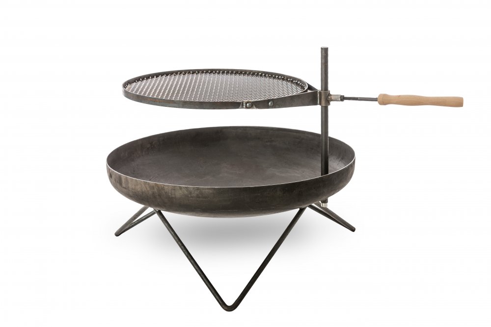 Přenosné ohniště Ø 70 cm s grilovacím roštem V