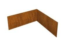 Rohový díl obrubníků CORTEN 50 cm