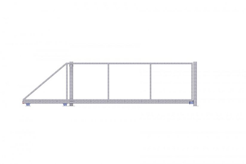Samonosná posuvná brána š. 300 - 350 cm x v. 120 cm