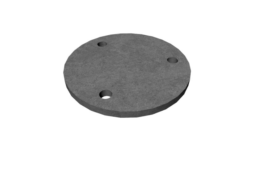 Kovová plotna kruhová - průměr 80 mm