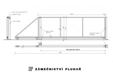 Samonosná posuvná brána š. 400 - 450 cm x v. 150 cm