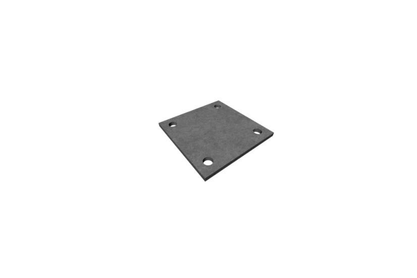 Kovová plotna 60x60x3 mm