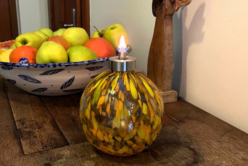 Olejová lampa SCUTI – Medově žlutá