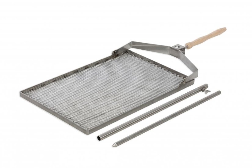 Nerezový skládací grilovací rošt 600x400 mm