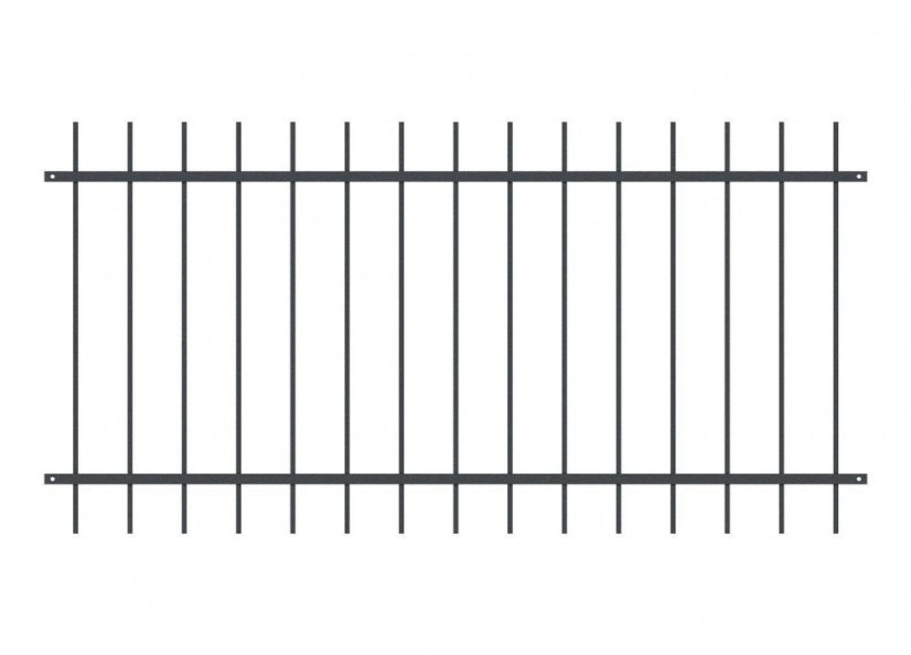 Kovové plotové pole PLP01 - Vyberte rozměr pole:: š. 2500 x v. 1200 mm Kovové plotové pole PLP01 - Vyberte rozměr pole:: š. 2500 x v. 1200 mm