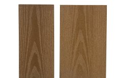 Porovnanie plotoviek WOODCORE (vľavo 90×11 mm, vpravo 120×11 mm)