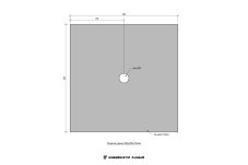 Roznášecí plotna 250 x 250 x 10 mm