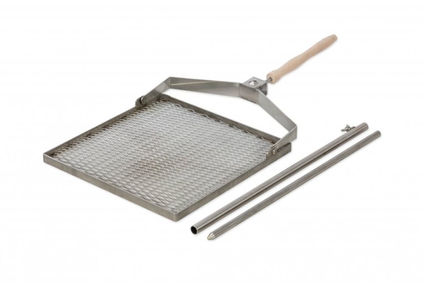 Nerezový skládací grilovací rošt 400x400 mm