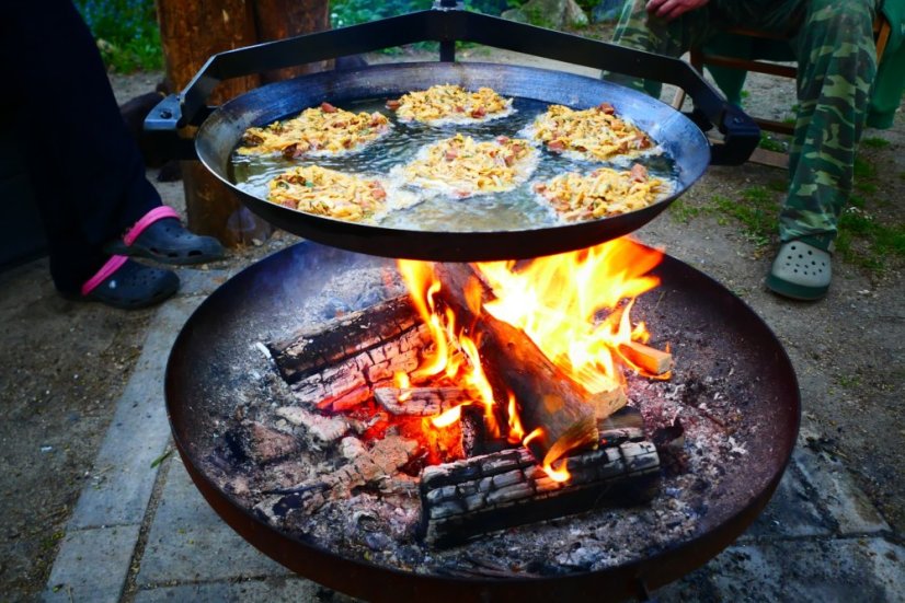 Ocelová grilovací pánev