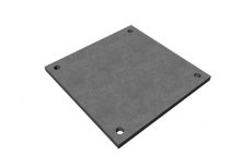 Oceľová platňa 250x250x12 mm