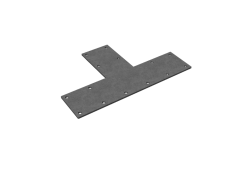 Kovová platňa T 400×250×5 mm