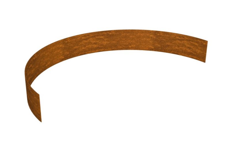 Kruhový obrubník CORTEN Ø120 cm