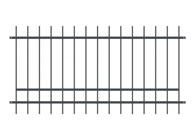 Kovové plotové pole PLP02 - Vyberte rozměr pole:: š. 2500 x v. 1200 mm Kovové plotové pole PLP02 - Vyberte rozměr pole:: š. 2500 x v. 1200 mm