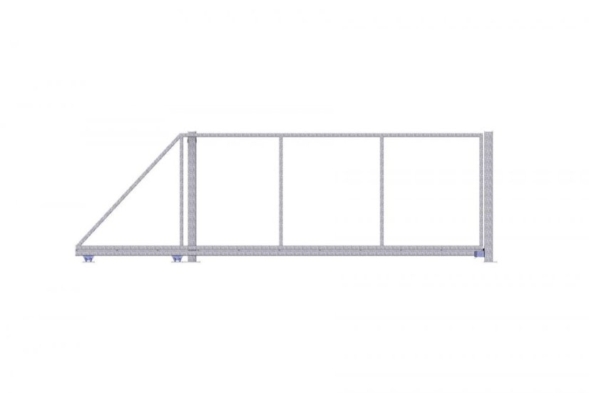 Samonosná posuvná brána š. 300 - 350 cm x v. 150 cm