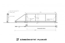 Samonosná posuvná brána š. 300 - 350 cm x v. 100 cm