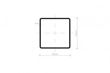 Pozinkovaný jekl 100 x 100 x 3 mm