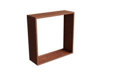 Modulový systém FLEXORA 1200 × 1200 mm – dřevník, lavice a květináč