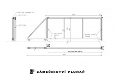 Samonosná posuvná brána š. 300 - 350 cm x v. 150 cm Samonosná posuvná brána š. 300 - 350 cm x v. 150 cm