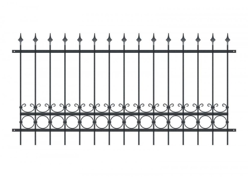 Kovové plotové pole PLP12 - Vyberte rozmer poĺa:: š. 2000 x v. 1200 mm Kovové plotové pole PLP12 - Vyberte rozmer poĺa:: š. 2000 x v. 1200 mm