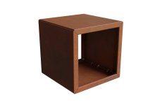 Modulový systém FLEXORA 400 × 400 mm – dřevník, lavice a květináč