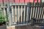 Plotový sloupek 5x5 cm s patkou - výška 120 cm - Vyberte typ držáků plotového pole:: ✔ Bez držáků plotových polí