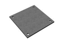Oceľová platňa 300x300x15 mm