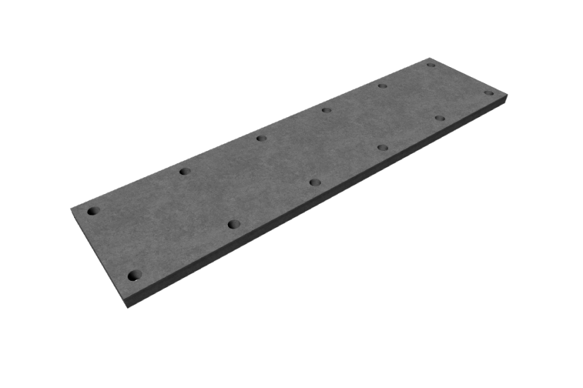 Kovová plotna 100x400x10 mm
