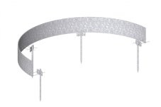 Kovový obrubník půlkruh Ø 120 cm