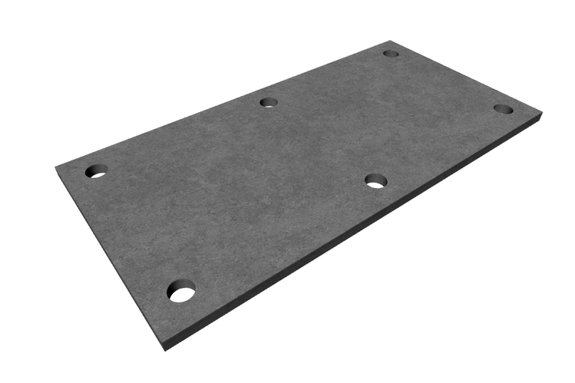 Kovová plotna 100x200x5 mm