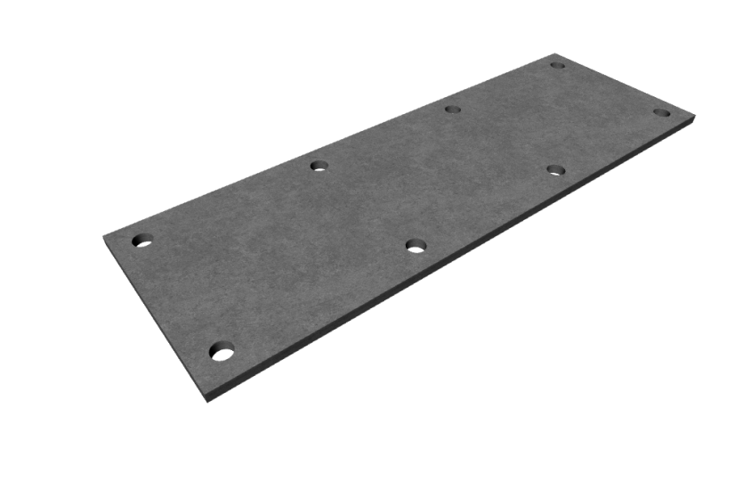 Kovová plotna 100x300x5 mm