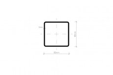 Pozinkovaný jekl 80 x 80 x 3 mm