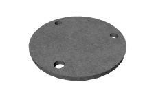 Kovová platňa kruhová - priemer 100 mm