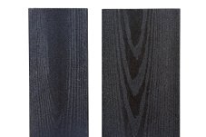 Porovnanie plotoviek WOODCORE (vľavo 90×11 mm, vpravo 120×11 mm)