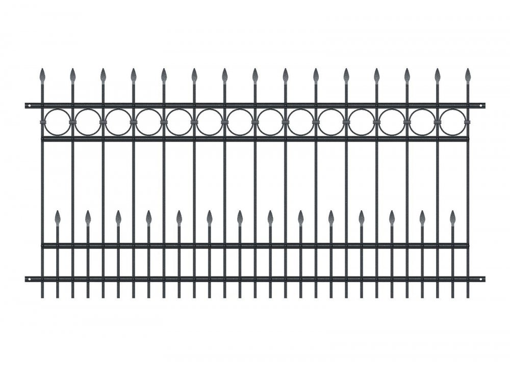 Plotové polia kovové - Vyberte rozmer poĺa: - š. 2500 x v. 1200 mm
