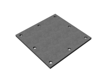 Vizualizace plotny 400 x 400 x 15 mm