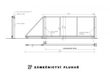 Samonosná posuvná brána š. 300 - 350 cm x v. 150 cm