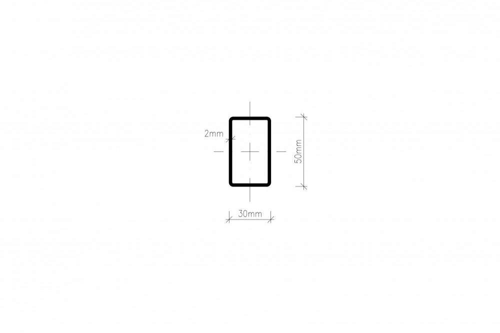Pozinkovaný profil 50 x 30 x 2 mm | Zámečnictví Pluhař