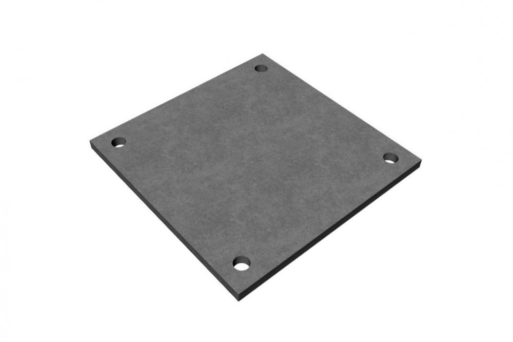 Kovová plotna 220x220x10 mm