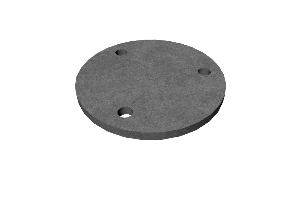 Kovová plotna kruhová - průměr 80 mm