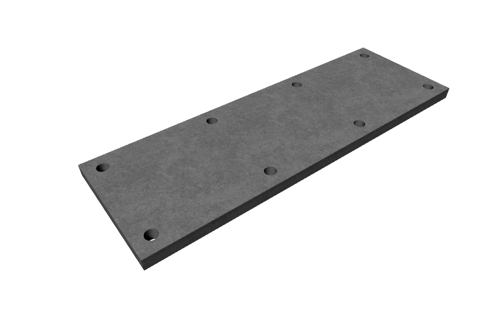 Kovová plotna 100x300x10 mm