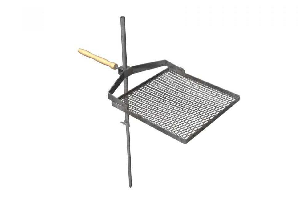 Skládací grilovací rošt polohovací 40 x 40 cm ✔ Rošt bez vaku