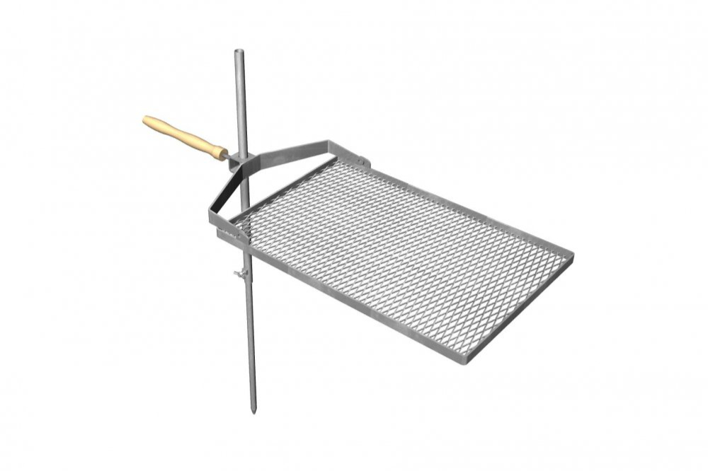 Skládací grilovací rošt NEREZ polohovací 60 x 40 cm ✔ Rošt bez vaku
