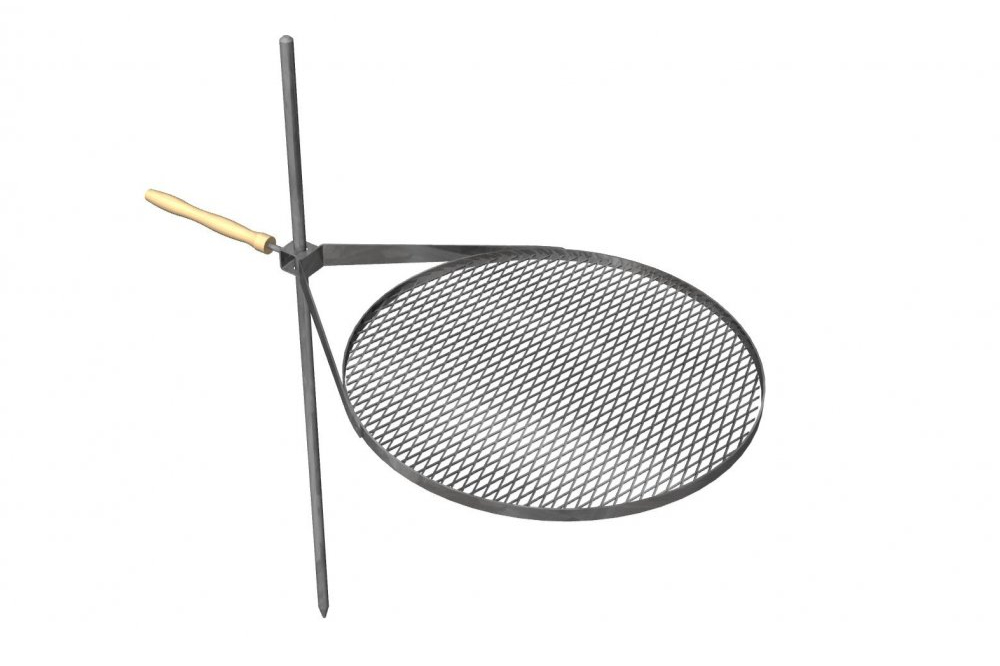 Grilovací rošt polohovací Ø 60 cm ✔ Rošt bez zemního pouzdra