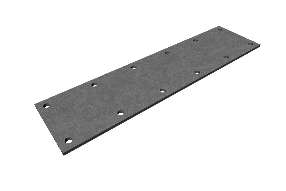 Kovová plotna 100x400x5 mm