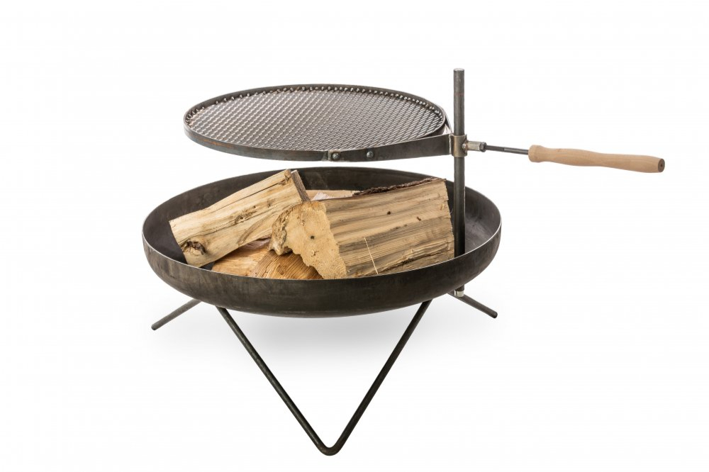 Přenosné ohniště Ø 80 cm s grilovacím roštem V