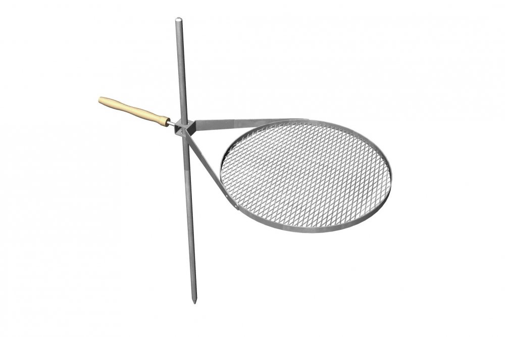 Grilovací rošt NEREZ polohovací Ø 50 cm ✔ Rošt bez zemního pouzdra